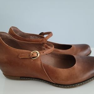Dansko Brown Mary Jane Flats